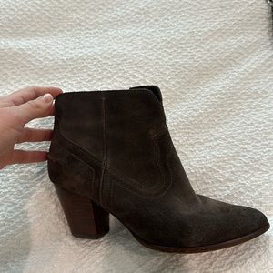 Frye booties suede